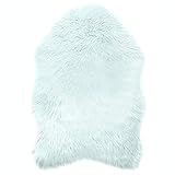 EINFACHE HANDHABUNG: Das Kunstfell ist für Fußbodenheizung und Allergiker geeignet und einfach mit der Hand waschbar.