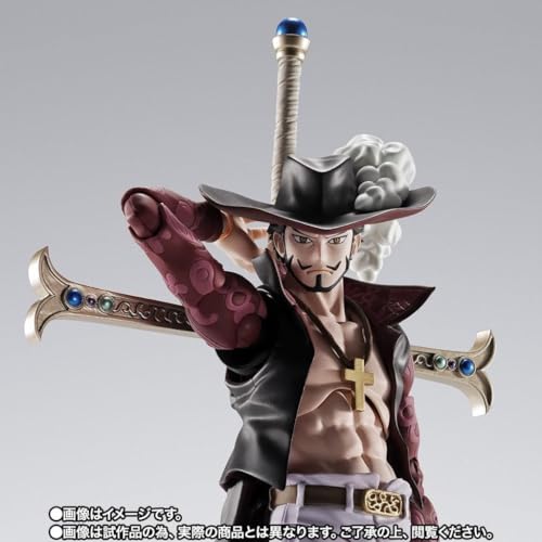 Image of Tamashi Nations - One Piece - S.H. Figuarts Juracur Mihawk - Hawk Eye - PVC & ABS, Approx. 6.5 inches (165 mm) Painted Figure