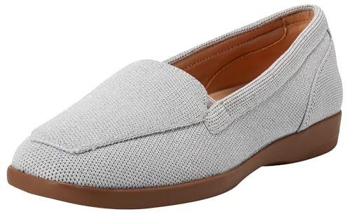 Easy Spirit Devitt Women's Slip On, 8.5 B(M) US, Light Grey-Silver