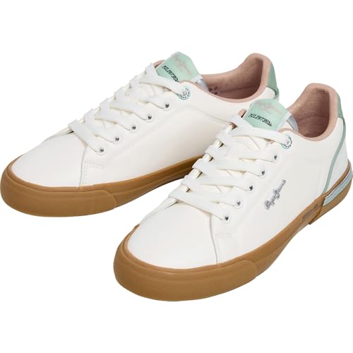 Pepe Jeans Kenton Cool W Sneak Baskets Légères et Souples Femme