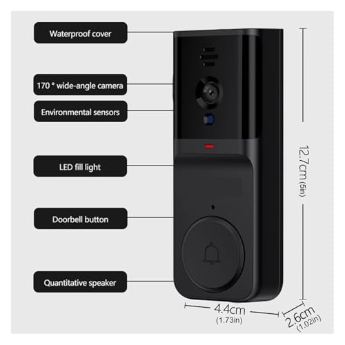 Sonnette vidéo sans fil : ne manquez plus aucun livreur grâce à l'écran IPS 4.3"
