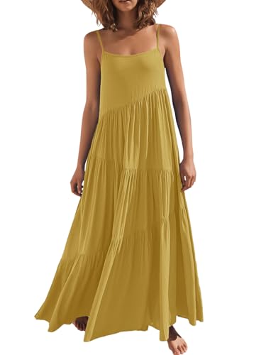 Flowy yellow dress inspired by Belle for Disney cruise dinner outfits