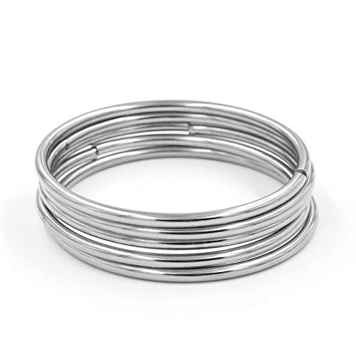 12 Pcs Silver Multi-Purpose Metal O Ring Non-Welded O Ring For Diy Accessories Hardware Bags Ring,Dream Catcher And Crafts,2 Inch/50Mm #TOP4