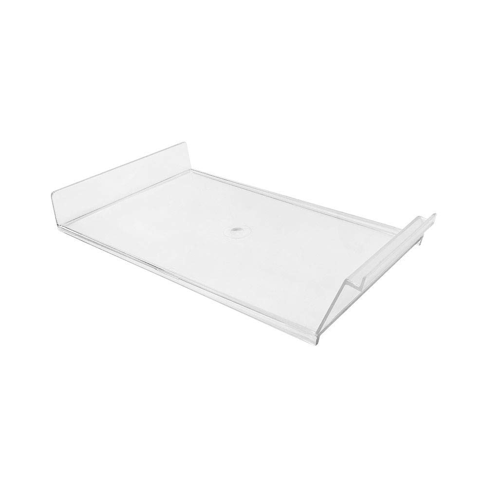 DBM IMPORTS 12-1/2 x 7 Lucite Clear Acrylic for Slatwall Hat Shelf Retail Store Display