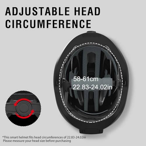 Casco de montaña con luces intermitentes y bluetooth ideal para rutas de carretera 6