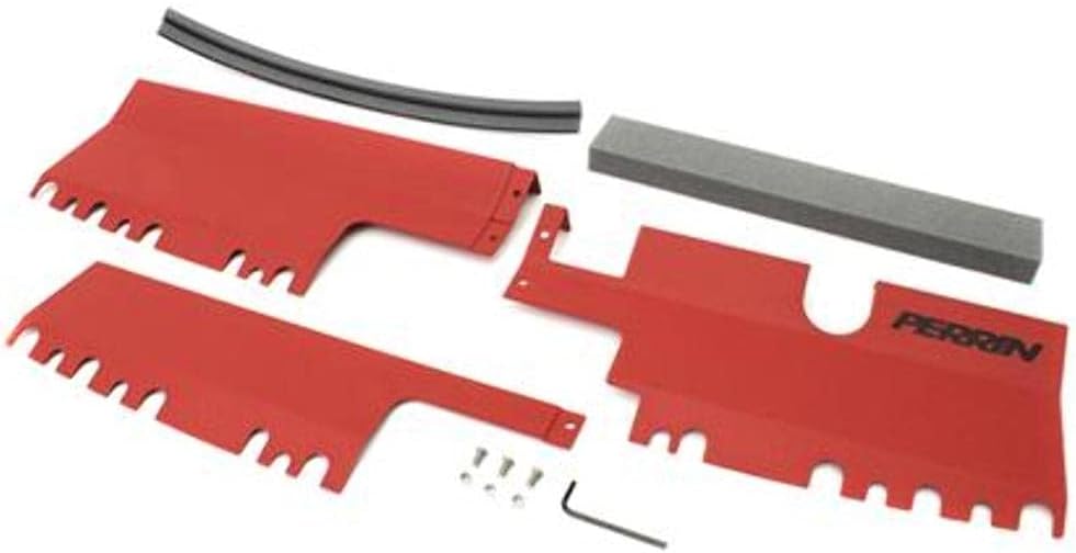 Perrin Performance PSP-ENG-512RD Red Radiator Shroud (2015 Wrx/Sti), 1 Pack