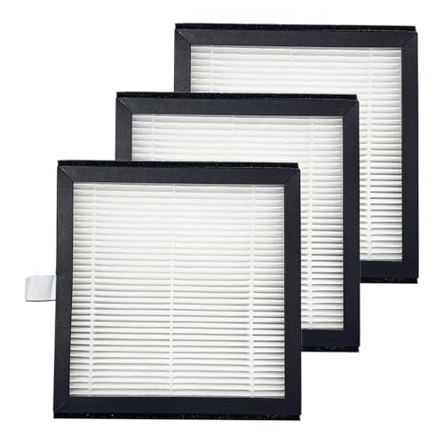 Carkio DH02 True HEPA Filter Replacement Compatible with TTenergy Sorbi DH02 2 in 1 Dehumidifier(1000ML)/Air Purifier, Afloia AQ8 Q8/Honati/Hysure Q7 Air Purifier  3 Pack