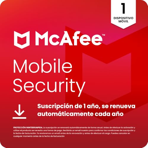 McAfee Mobile Security |12 meses | Aplicación de seguridad para dispositivos móviles | Descarga digital