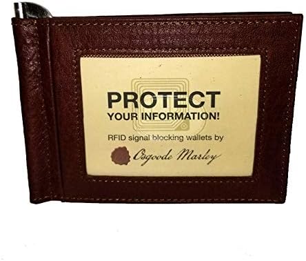Osgoode Marley RFID Men's Money Clip Wallet, Brandy, One Size