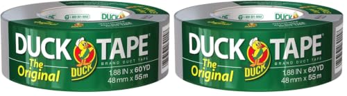 Image of Duck The Original Brand Duct Tape, 2-Pack 1.88 Inch x 60 Yard, Silver (394475)