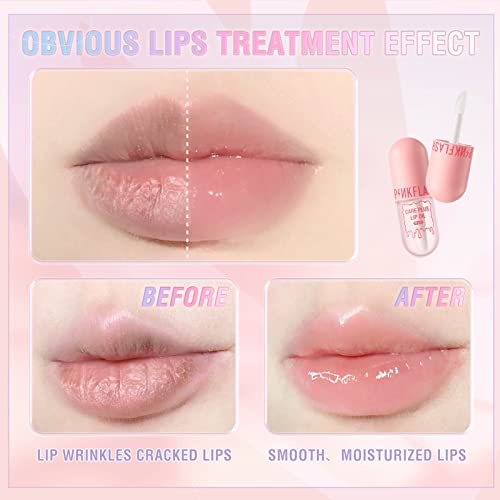 Rosarden Crystal Jelly Moisturizing Lip Oil,Lip gloss Plumping Lip Gloss Makeup Sexy Plump Lip Tinted Lip Plumper Hydrating Polished Lips Oil Lip Glow Oil Lip Care, 1 ml - Image 3