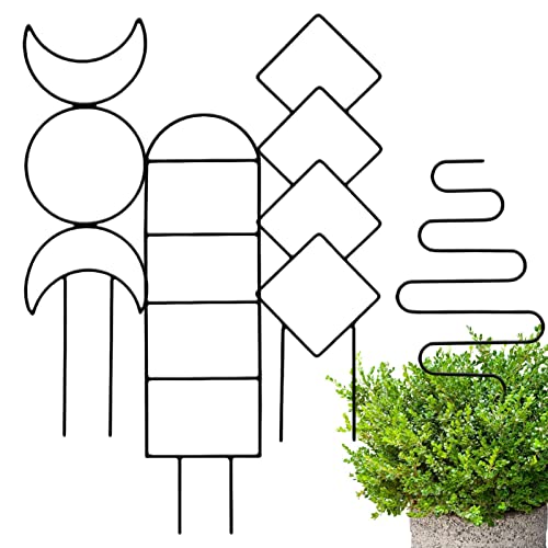 Treliça Metálica - plantas internas pequenas para vasos plantas escalando Pacote 4,jardim criativa p