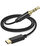 USB C to 3.5mm Aux Cable 4 FT, Type C to 3.5mm Aux Cord for Google Pixel 6 Pro/5/4/4XL/3/3 XL/2/2XL,...
