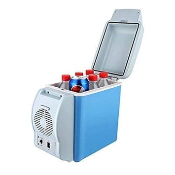Nilay 7.5L Mini Car Refrigerator Portable Thermoelectric Car Compact Fridge Freezer DC 12V Travel Home Electric Cooler and Warmer Durable Portable Cold Compact Fridge
