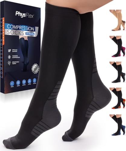 Compression Socks for Women & Men (20-30 mmHg) Support for