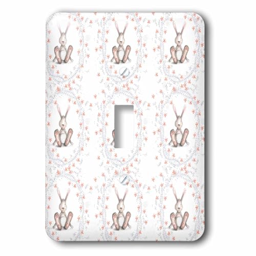 Interrupteur à baïonnette Cute Floral Bunny pour remplacer les plaques ternes - 2