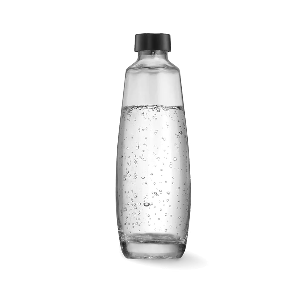 SodaStream Carafe élégante Duo pour machine Duo Pink UNIQUEMENT. Carafe rechargeable pour boissons gazeuses. Lave-​vaisselle. Uniquement compatible avec la machine à eau pétillante Duo, 1L, noir