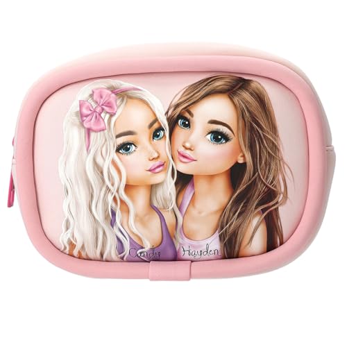 Depesche TOPModel Beauty and Me 13537 - Neceser de neopreno suave con diseño de modelo, color rosa