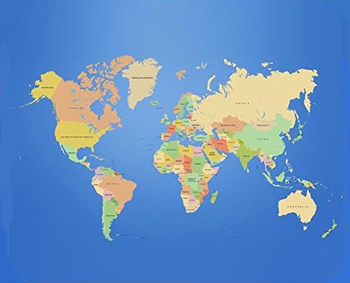 World Map - Premium Quality Heavyweight Mouse Mat Electronics