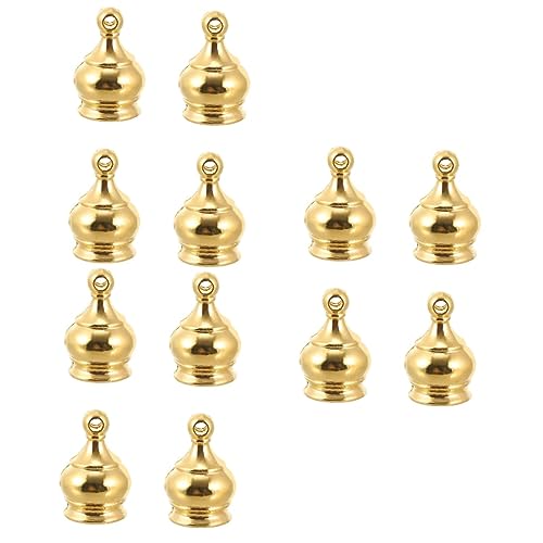 DOITOOL 12pcs Decorative Lamp Finials for Table and Floor Lamps Elegant Light Knob Screw Caps Modern Design for Home Decor Compatible Various Lighting Fixtures