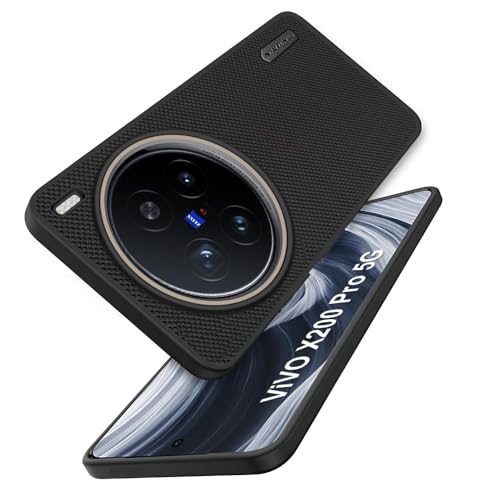 Image of TOUCCH Liquid Silicone Case Cover for Vivo X200 pro 5G| Shock Proof Design & 360 Degree Protection| Premium Soft Black Cover for Vivo X200 pro 5G | Silicone Sand Blast - Black