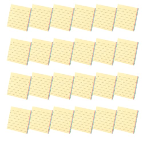 Blocs de notes colorés lignés x24 pour organisation au quotidien