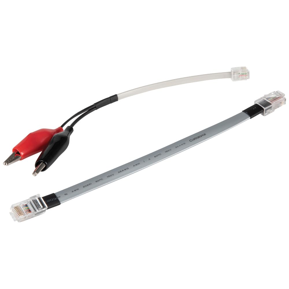 KLEIN TOOLSVDV770-855 Replacement Cables for Klein Tools Tone and Probe Wire Tracer Kit Cat. No. VDV500-705, Leads with Alligator Clips and RJ45, RJ11, RJ12