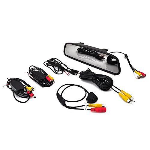 Cámara trasera inalámbrica para auto con monitor espejo 4.3" miniatura 6