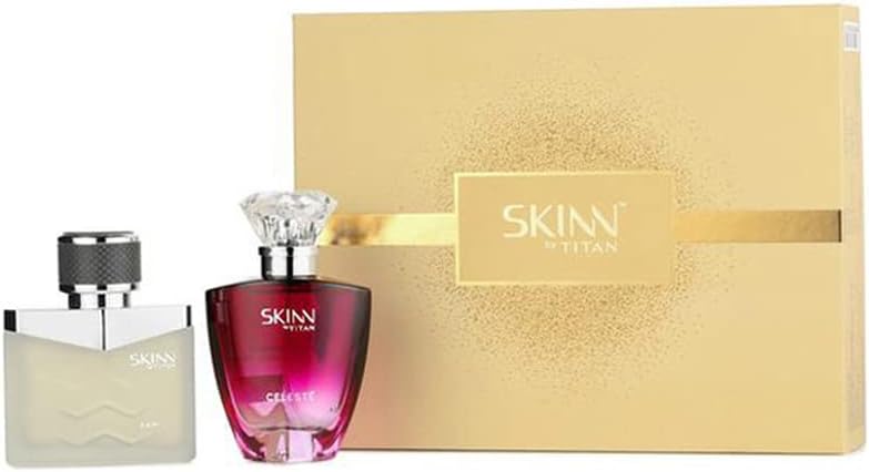 SKINN BY TITANUnisex His and Her Fragrances Giftset Pair 50ml