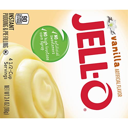 Image of Jell-O Vanilla Pudding & Pie Filling, 3.4 oz, 4 pk