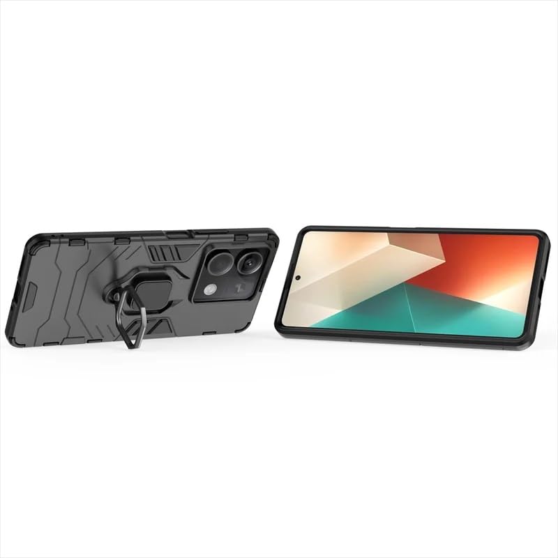 Image of SPAZY CASE Redmi Note 13 Pro Back Cover | Dual Layer Armor Defender Full Body Protective + PC Hybrid Kickstand Back Case for Redmi Note 13 Pro