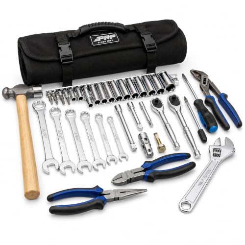 Image of PRP UTV Tool Kit for Polaris RZR - Includes 41 Essential Tools, Roll-Up Storage Bag with Easy-Grab Handle, Mounts to Vehicle