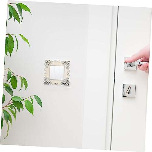 Placa decorativa pared tomacorriente para cubrir imperfecciones con calcomanías gemas 7