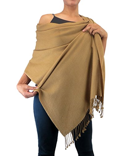 Pure Cashmere Pashmina Shawl 3 Ply Solid Colors