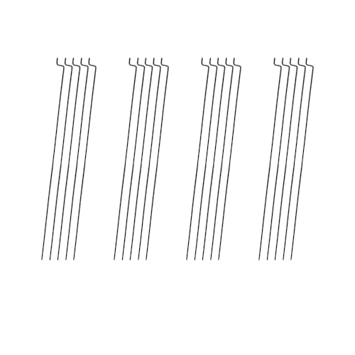Gracilaria 20PCS RC Airplane Z Type Pushrod Steel Wire Push Pull Rod Pushrod for RC Plane Helicopter Boat Ship DIY Model Aircraft Connecting Rod Parts (1.2x200mm)