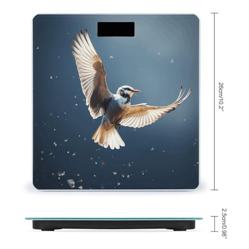 Balanza digital de baño con pantalla LCD grande miniatura 2
