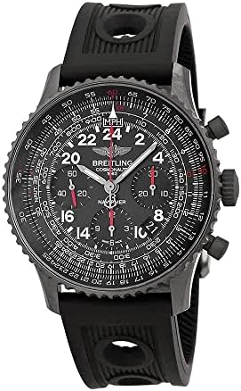 Breitling Navitimer Cosmonaute Black Dial Black Rubber Mens Watch MB0210B6-BC79BKOR