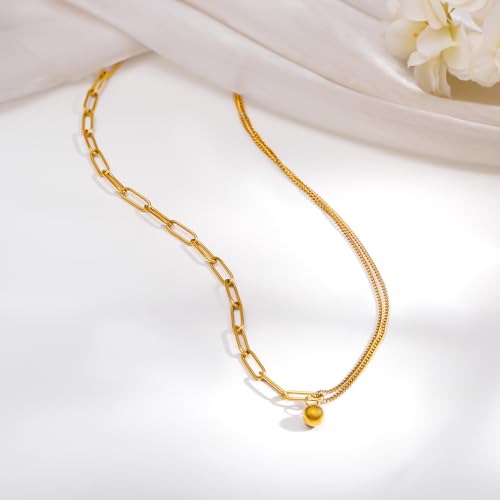 Image of Rubans Demi Fine Stainless Steel Pendant Chain Daily Gift for Women & Girls