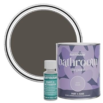 Rust-Oleum Brown Water-Resistant Bathroom Tile Paint in Matt Finish - Fallow 750ml
