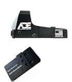 Huracan RD3-006 Green Dot Reflex Sight + Optic Mounting Plate for Smith Wesson SW MP 380 Shield EZ Pistol + Standard Picatinny Mounting Plate