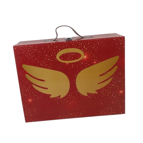 Coffret en papier rouge solution rangement voyage facile