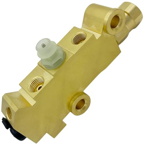 PV2 Brake Proportioning Valve Disc/Drum, Disc Front Drum Rear Brake, Lezhey 172-1353 Brass Universal Combination Proportioning Valve Compatible with GM Ford Street Rod Classic Truck & Car