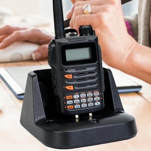 Gugxiom Schnellladegerät für FT-70 FT-70D FT-70DR FT-70DS Zweiwegeradio, 2-Wege-Radio-Ladestation für SBR-24LI (EU-Stecker 100 bis 240 V)