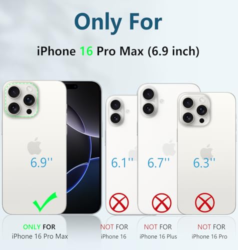 FNTCASE for iPhone 16 Pro Max Case: Military Grade [Built-in Screen Protector] [Kickstand] Matte Textured Drop Proof Protection Cover | Rugged Shockproof TPU Protective Sturdy Phone Cases - Red by FNTCASE - Used condition - US$8.68