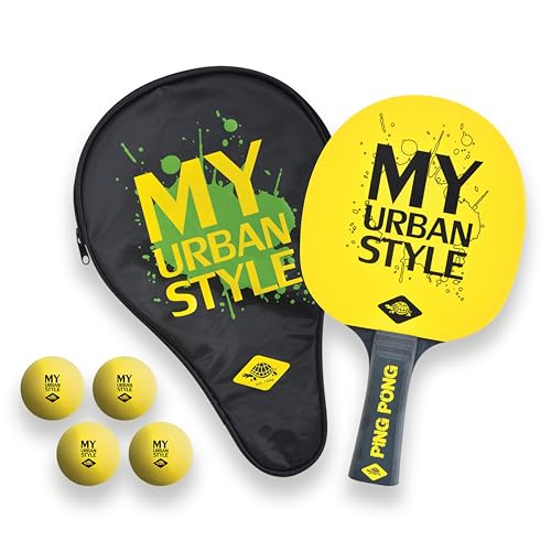 Donic Schildkröt Set de Tennis de Table My Urban Style, 1 Raquette, 3 Balles, Housse, 788485