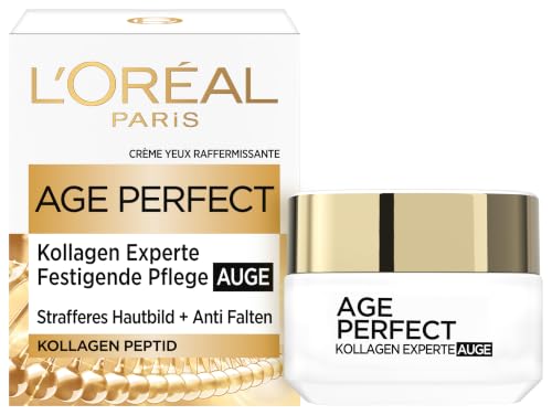 LOréal Paris Augenpflege für Frauen: für Feuchtigkeit der Haut um die Augen & mehr Straffheit mit Kollagen Age Perfect Pro-Kollagen1x 15ml
