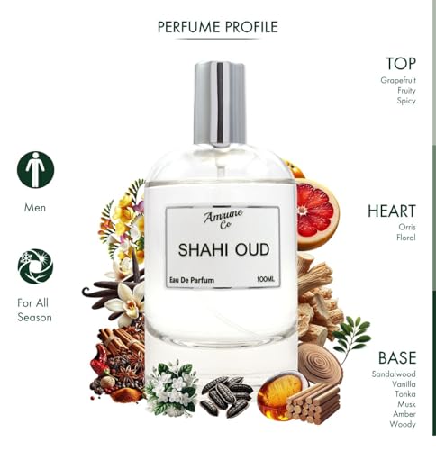 Image of Shahi OUD | Luxury Men Eau De Parfum | Woody Amber Floral | Perfume Spray for Man | Strong & Long Lasting Fragrance | Luxury Gift for Him | 100 ml