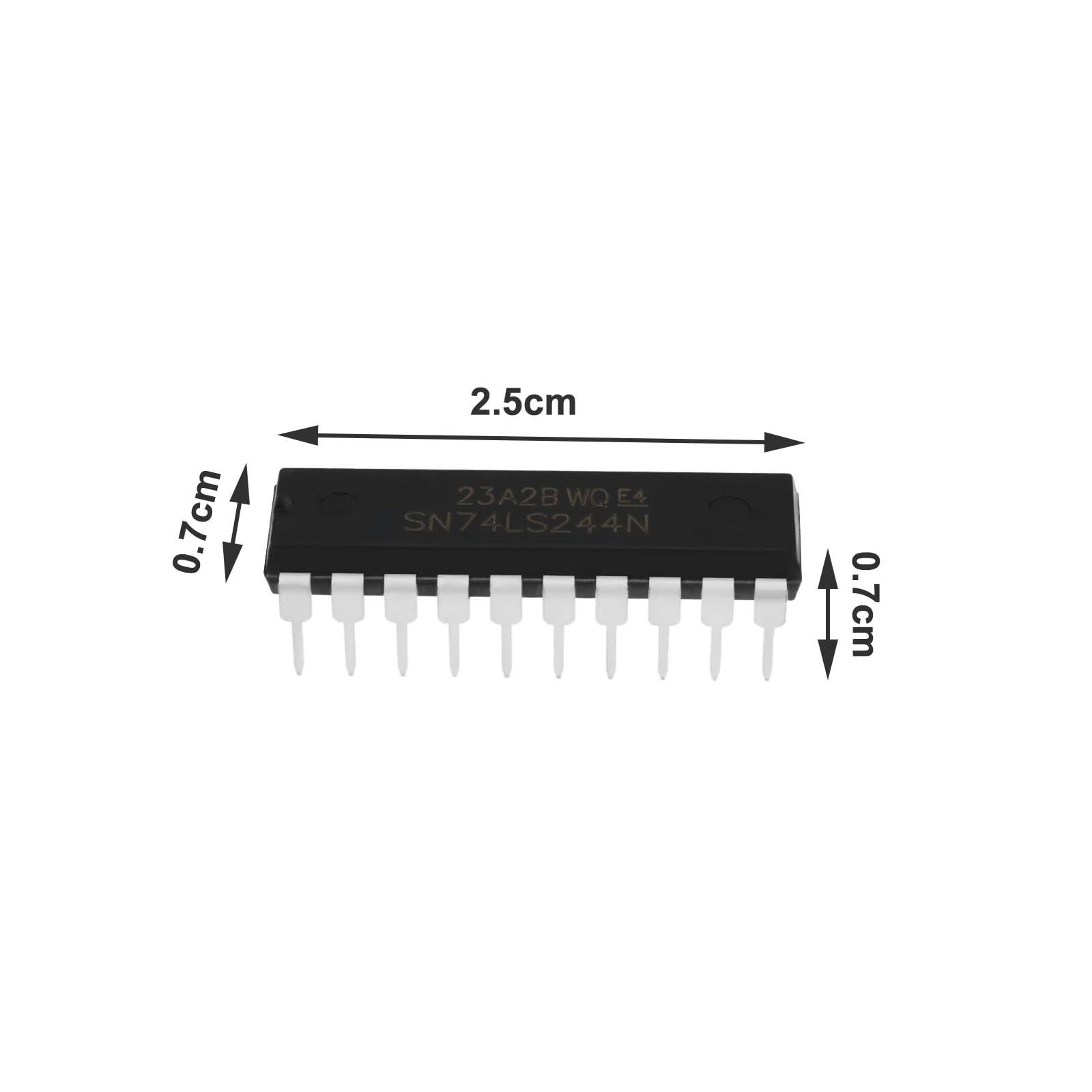 10 Piezas SN74LS244N Buffer de Canal Octal Y Controlador de Línea Circuito Integrado de 20 Pines Y 3 Estados DIP-20 Controlador de Búfer Octal Triestado