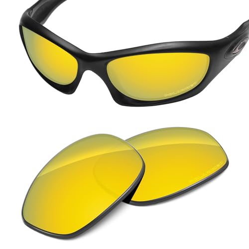 Image of Performance Replacement Lenses Compatible with Oakley Monster Dog Polarized Etched-Golden Yellow