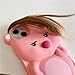 QoKcoahn Case Compatible with iPhone 13,Cute 3D Kawaii Funny Ugly Beaver Cartoon Cover with Keychain Soft Silicone Gel Drop Protector Women Girls
